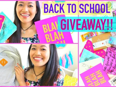 Back To School Supplies Haul GIVEAWAY 2015!!