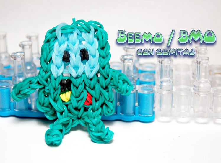 Beemo-BMO - Hora de aventuras con gomitas (Adventure Time, rainbow loom)