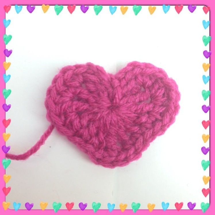 Big Crocheted Heart Applique | Valentine's Day | Video Tutorial