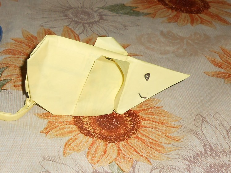 Como hacer un raton de papel facil solo viendo origami