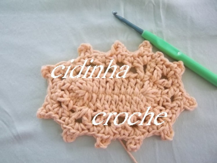 Croche- Repassando O Bico Do Tapete Retangular- Tutorial Do Bico Completo