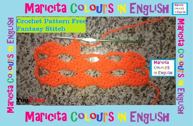 Crochet Pattern Fantasy Stitch "Leaves" by Maricita Colours in English