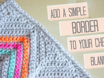 CROCHET: Simple chevron border | Bella Coco #ad