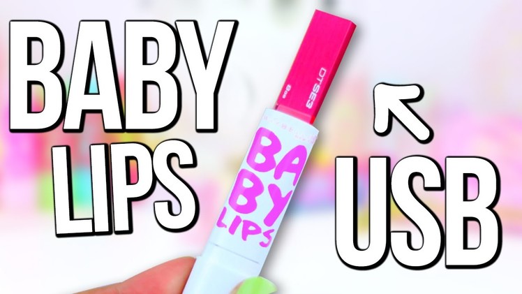 DIY BABY LIPS USB Flash Drive ♥ BACK TO SCHOOL
