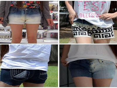 ✂ DIY: Bleach and Stud Shorts - Revamp Old Jeans for School!