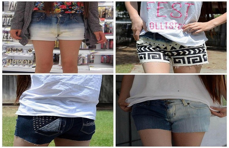 ✂ DIY: Bleach and Stud Shorts - Revamp Old Jeans for School!