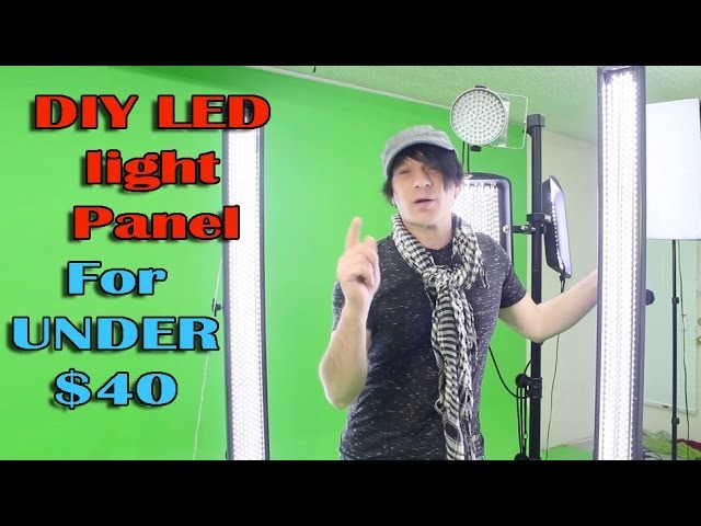 DIY LED light panel How to build Video Photography studio lighting cheap