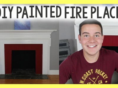 DIY Painted Fire Place | Chalky FInish Paint DIY | Home Improvement