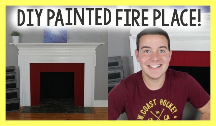 DIY Painted Fire Place | Chalky FInish Paint DIY | Home Improvement