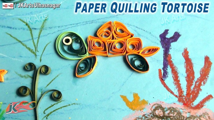 DIY Paper Quilling Tortoise | How to make Under the Sea Creature | JK Arts 643