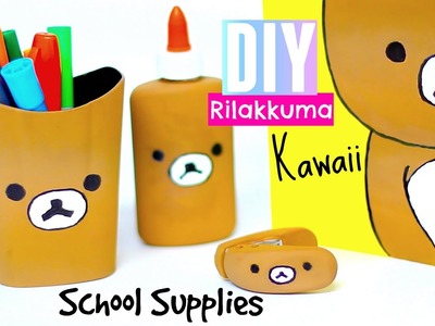 DIY Rilakkuma -Back to School Diy Supplies - Kawaii Diy crafts, projects, room decor ideas Pinterest