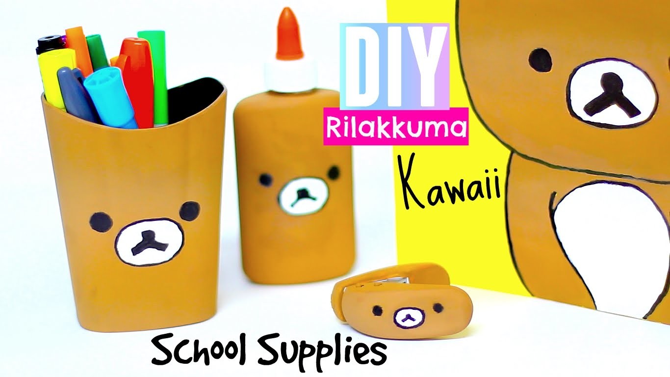  DIY  Rilakkuma Back to School  Diy  Supplies  Kawaii Diy  