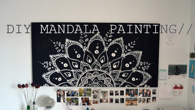 DIY Spring Room Decor Mandala Painting.