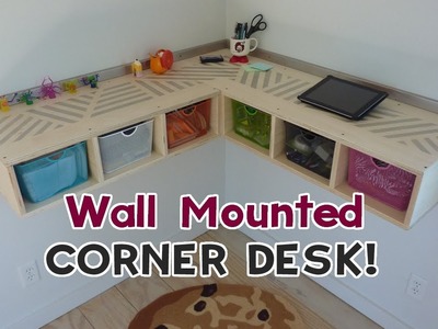 DIY Wall Mounted Stand Up Desk!