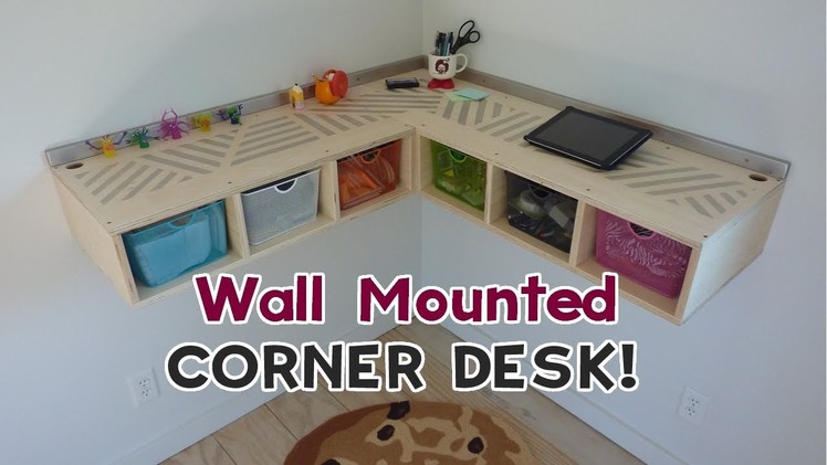 DIY Wall Mounted Stand Up Desk!