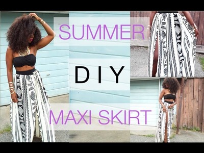 EASY SUMMER DIY SKIRT | DIY MAXI SKIRT | SUMMER DRESSES