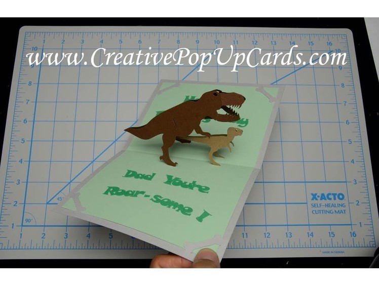 Father's Day Dinosaur Pop Up Card Tutorial