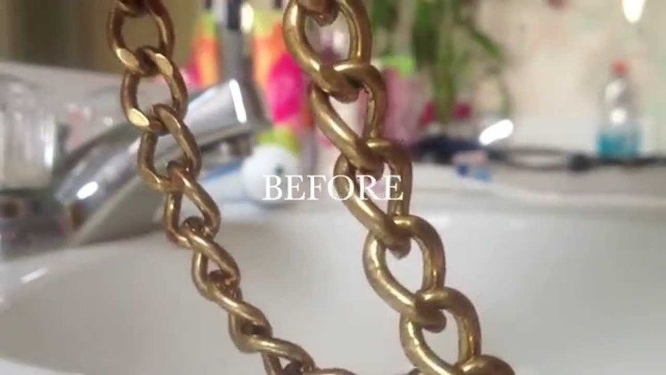 HOW TO: clean fashion jewelry with one household product