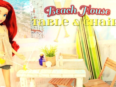 How to Make a Doll Beach House Table & Chairs Set - Doll Crafts