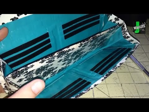 How to Make a Duct Tape Accordion Style Clutch Women's Wallet!