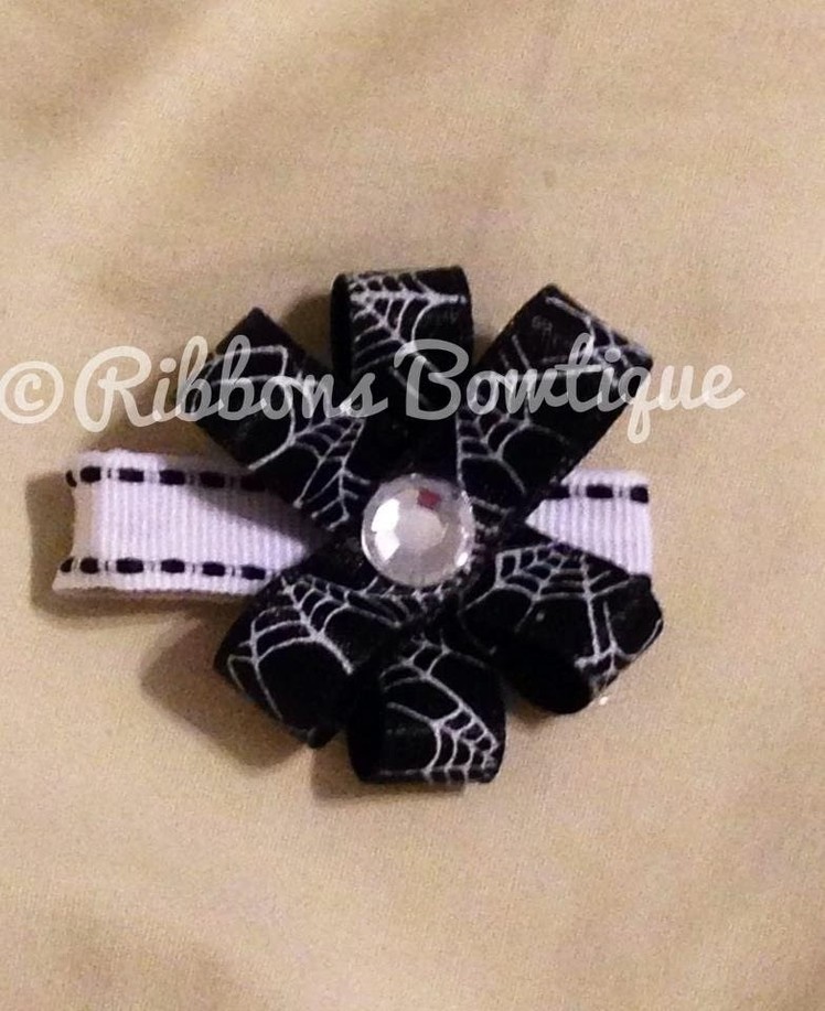 HOW TO: Make a "Ribbon Flower" Clip