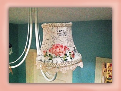 How to make a shabby chic silk embroidered lampshade