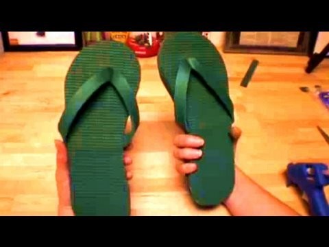 How to make Flip Flops from a Yoga Mat, Threadbanger