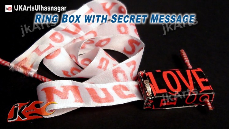HOW TO: Make Small Gift Box with secret message - Valentine's Day Gift Idea - JK Arts 490
