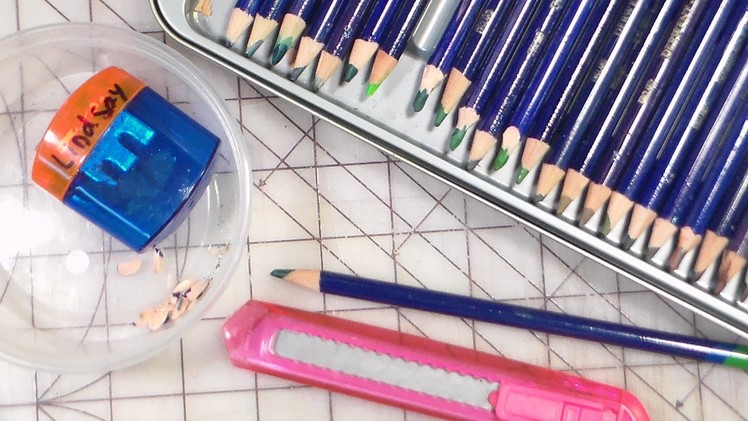 How to sharpen watercolor pencils