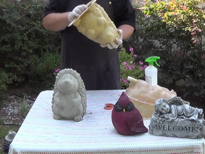 Make Concrete Statues with Latex Rubber molds, Part 2 - Proper mold release