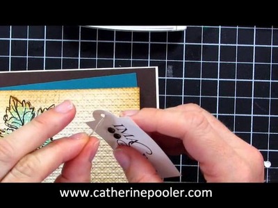 Masculine Card Making Video Tutorial with Catherine Pooler