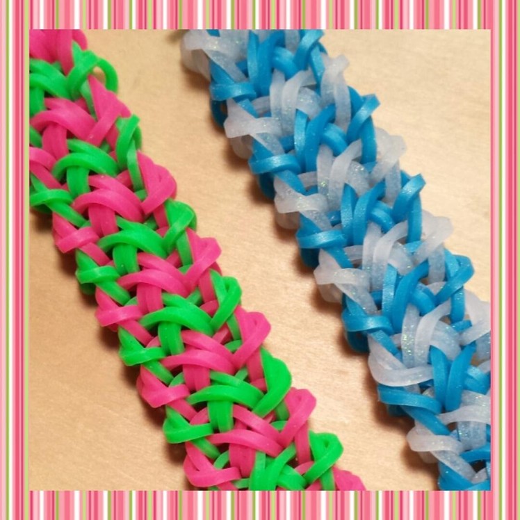 New "Jagged Rock" Hook Only Rainbow Loom Bracelet.How to Tutorial