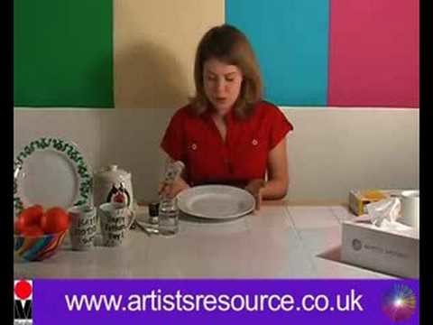 Paint on your Ceramic Dinner Plates- Ceramic Painting Project - Art and Craft