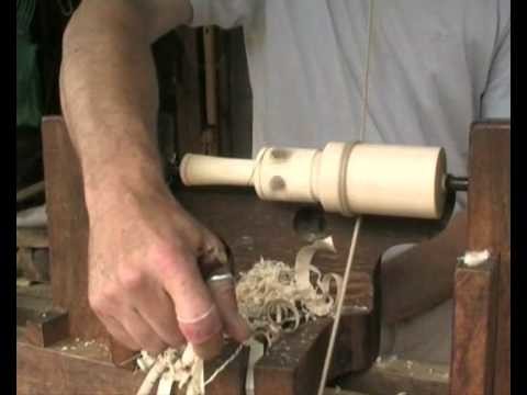 Pole lathe Spinning Top