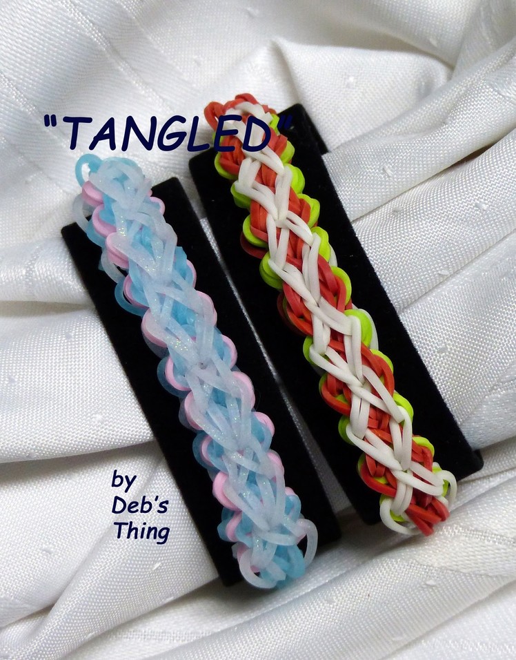 Rainbow Loom Bracelet - Original Design - "TANGLED" (ref # 3Pjj)