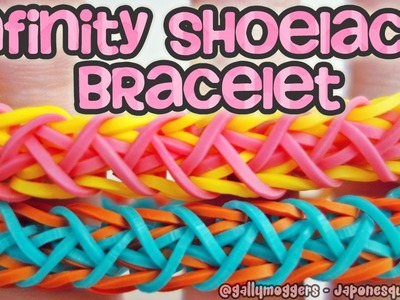 Rainbow Loom Infinity Shoelace Bracelet with One Loom