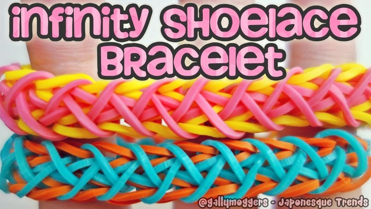 Rainbow Loom Infinity Shoelace Bracelet with One Loom
