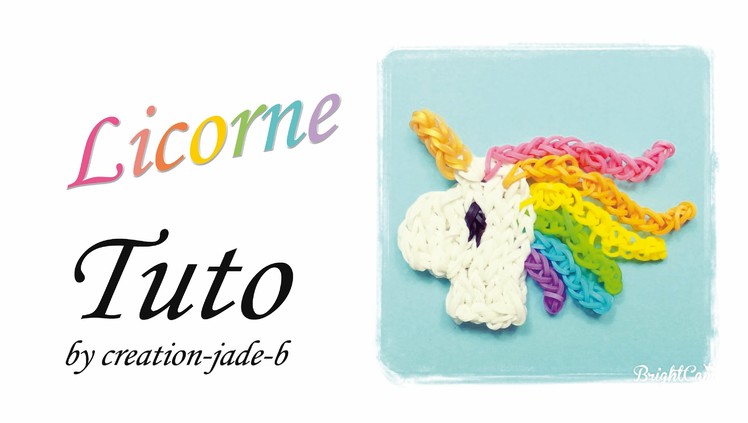 Tuto Rainbow Loom - Tête de Licorne Kawaii (Unicorn) !