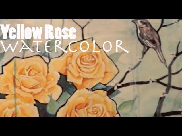 Yellow Rose Water Color