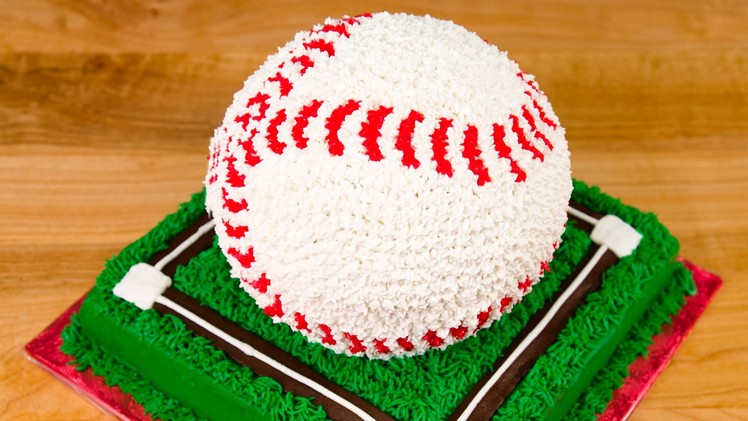 3D Baseball Cake from Cookies Cupcakes and Cardio