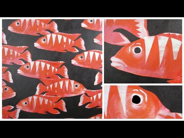 Art Lesson : Red School Of Fish In Acrylic