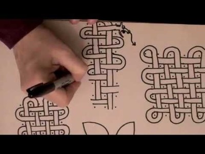 ASMR Style tutorial: Celtic Knotwork 1 (Celtic knot work, soft talk, whispering, drawing, triggers)