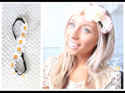 Barely There Makeup & DIY Floral Headbands