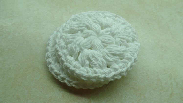 #Crochet Easy Washable Reusable Face Scrubby MakeUp Remover Pad #TUTORIAL