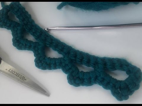Crochet pattern - Picot Scallop Edging