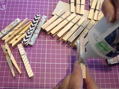 Custom mini clothespins