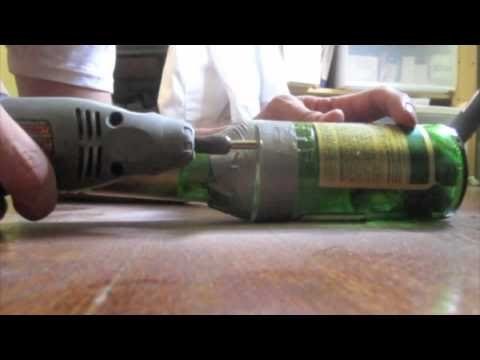 Cut a beer bottle with dremel tool
