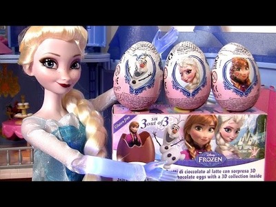 Disney Frozen 3D Surprise Easter Eggs Olaf Elsa Anna Kinder Play Doh Sorpresa Huevos Ovetti