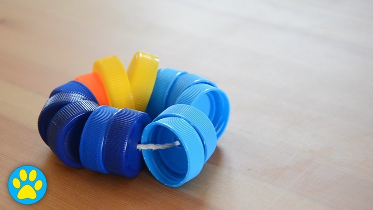 DIY Bottle Top Throw Toy For Rabbits