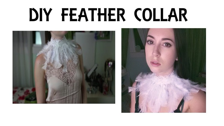 DIY Feather Collar @irenerudnykphoto Cheap and Easy